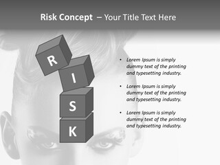 A Woman With A Bun In Her Hair PowerPoint Template