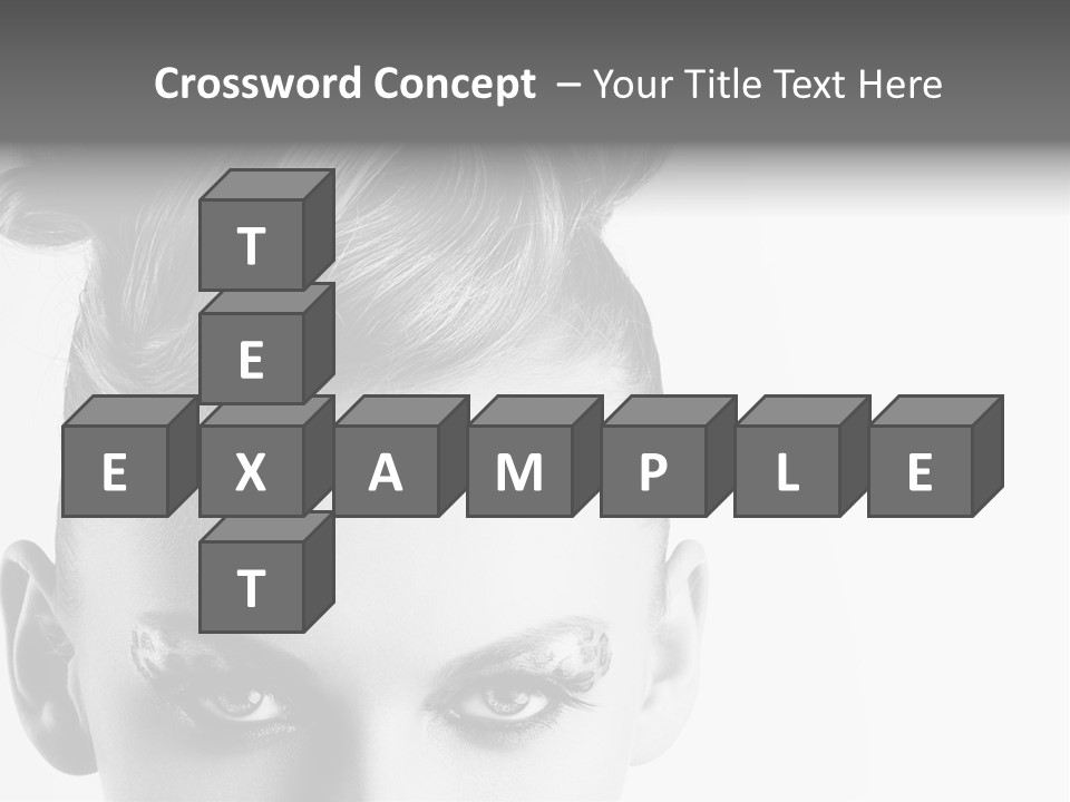 A Woman With A Bun In Her Hair PowerPoint Template