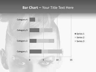 A Woman With A Bun In Her Hair PowerPoint Template