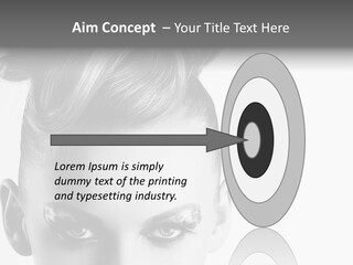 A Woman With A Bun In Her Hair PowerPoint Template