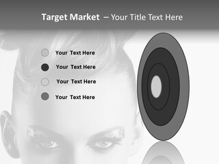 A Woman With A Bun In Her Hair PowerPoint Template