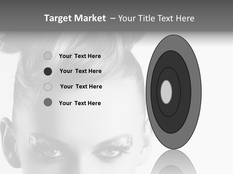 A Woman With A Bun In Her Hair PowerPoint Template