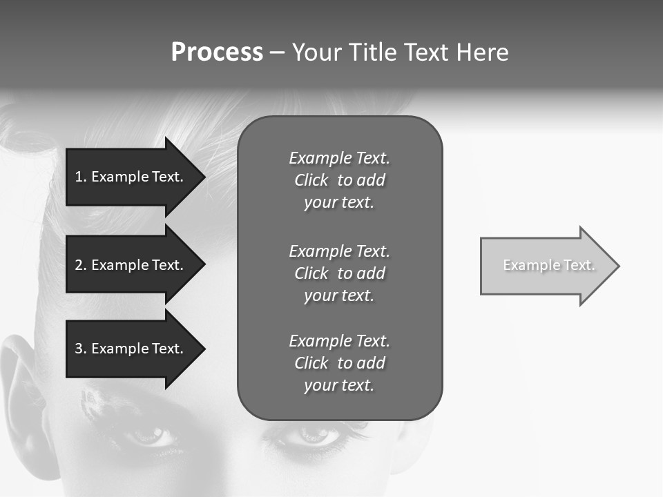 A Woman With A Bun In Her Hair PowerPoint Template