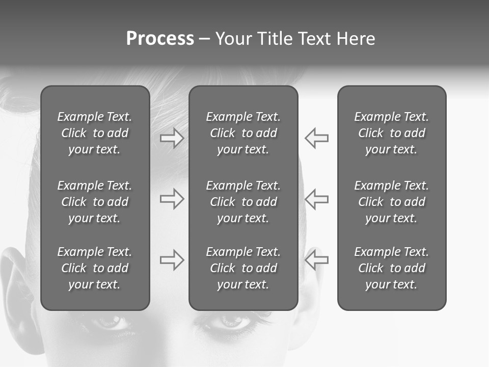 A Woman With A Bun In Her Hair PowerPoint Template