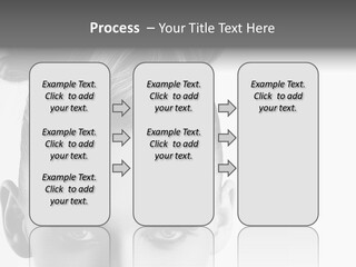 A Woman With A Bun In Her Hair PowerPoint Template