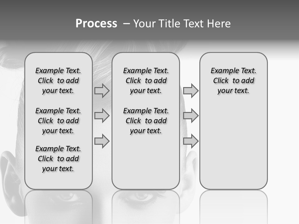 A Woman With A Bun In Her Hair PowerPoint Template