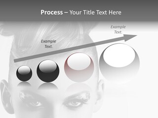 A Woman With A Bun In Her Hair PowerPoint Template