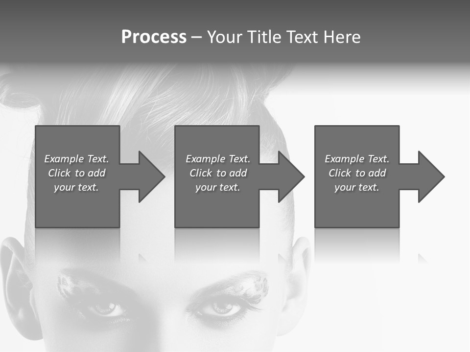 A Woman With A Bun In Her Hair PowerPoint Template