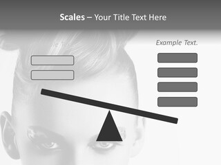 A Woman With A Bun In Her Hair PowerPoint Template