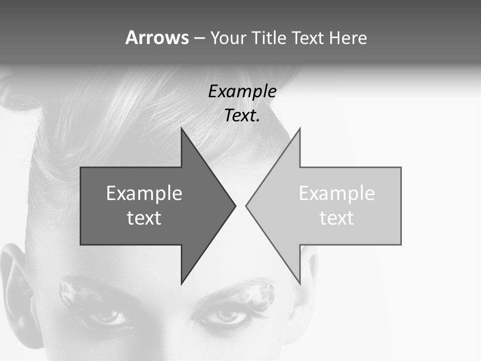 A Woman With A Bun In Her Hair PowerPoint Template