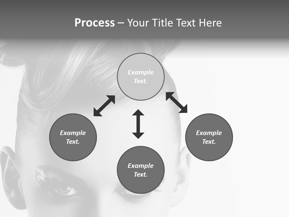 A Woman With A Bun In Her Hair PowerPoint Template