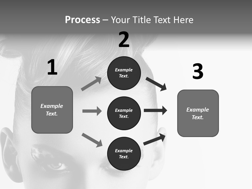 A Woman With A Bun In Her Hair PowerPoint Template