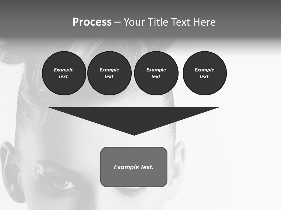 A Woman With A Bun In Her Hair PowerPoint Template