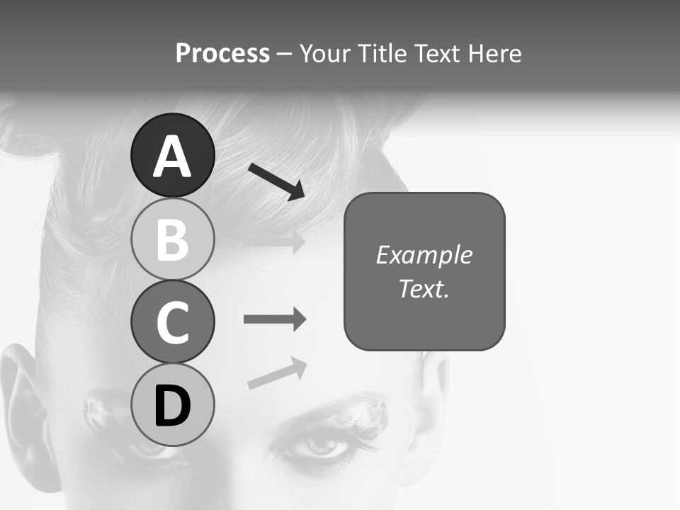 A Woman With A Bun In Her Hair PowerPoint Template