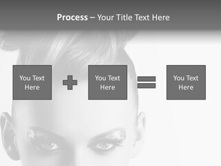 A Woman With A Bun In Her Hair PowerPoint Template