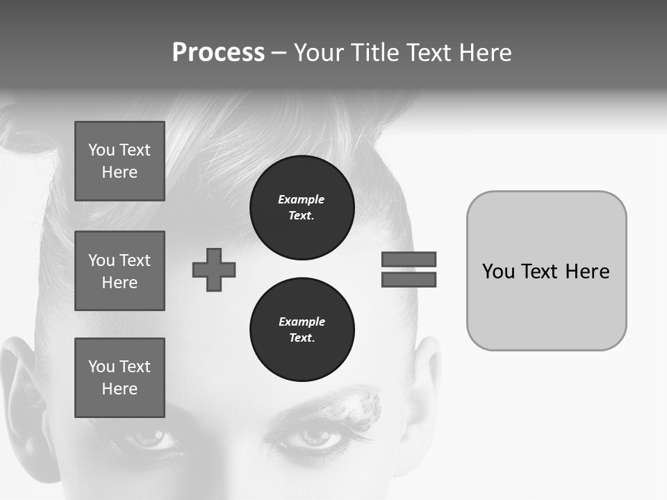 A Woman With A Bun In Her Hair PowerPoint Template