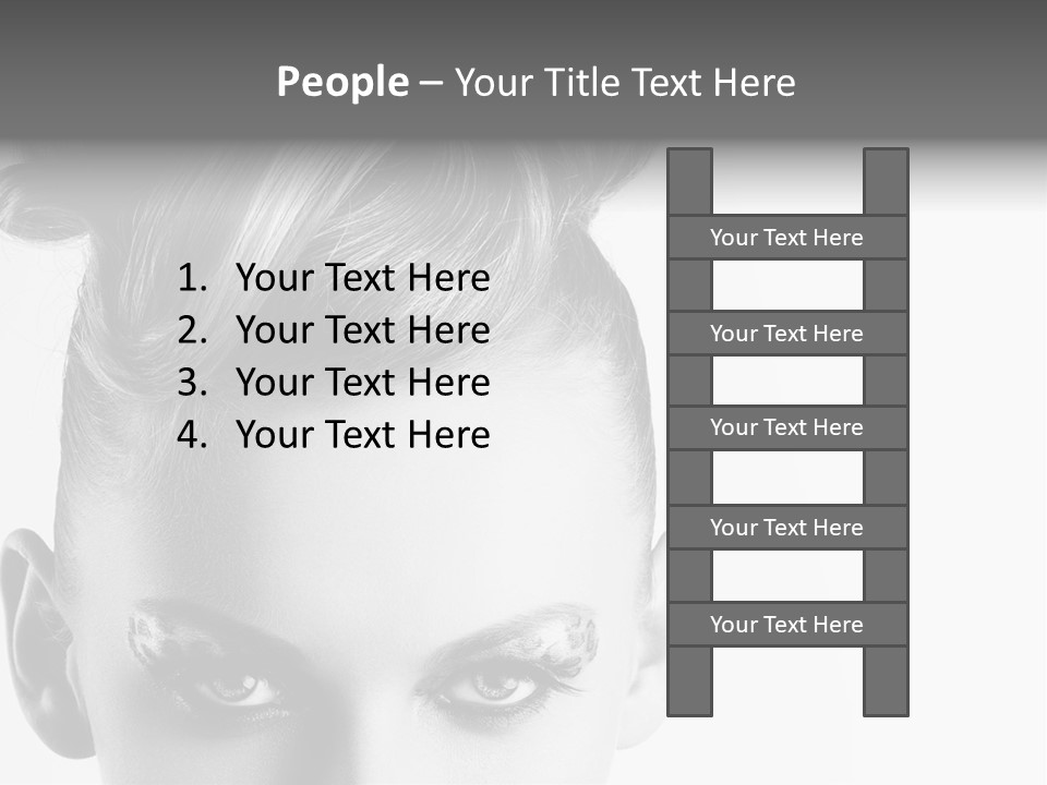 A Woman With A Bun In Her Hair PowerPoint Template