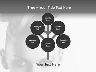 A Woman With A Bun In Her Hair PowerPoint Template