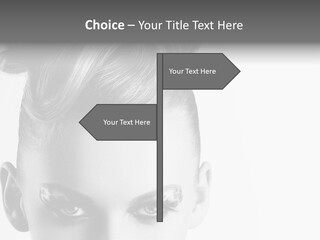 A Woman With A Bun In Her Hair PowerPoint Template