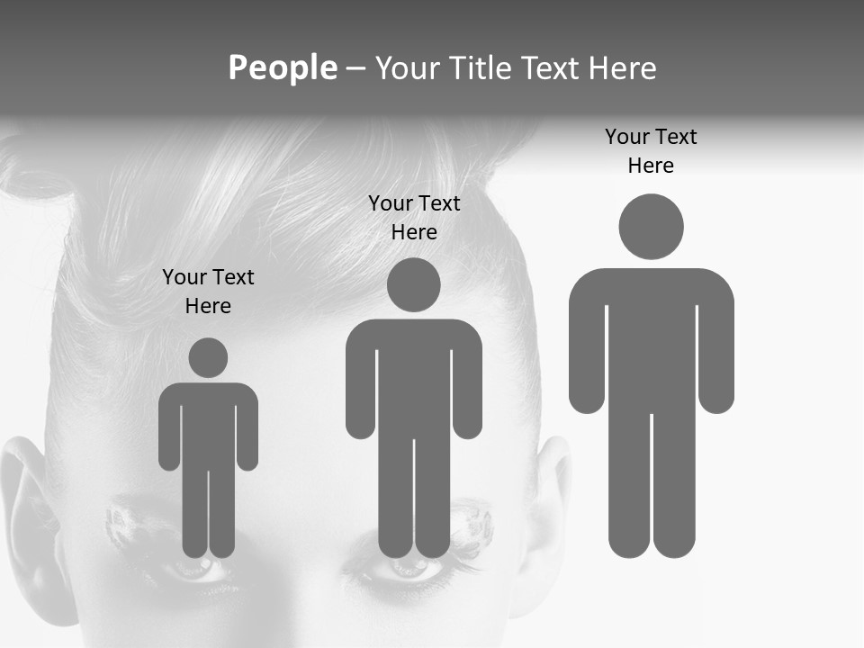 A Woman With A Bun In Her Hair PowerPoint Template