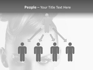 A Woman With A Bun In Her Hair PowerPoint Template