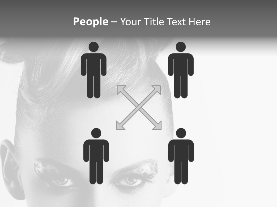 A Woman With A Bun In Her Hair PowerPoint Template