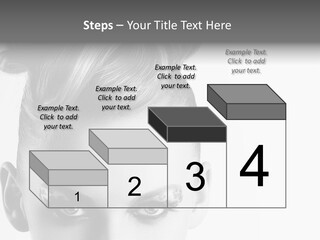 A Woman With A Bun In Her Hair PowerPoint Template