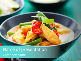Colorful Pepper Stew PowerPoint Template