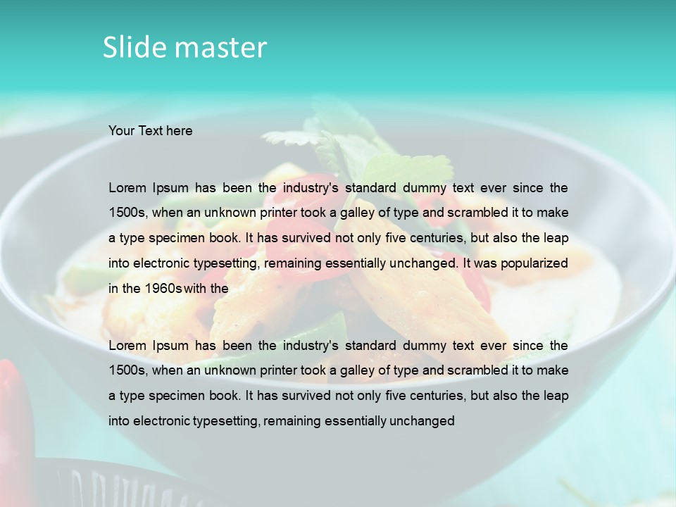 Colorful Pepper Stew PowerPoint Template