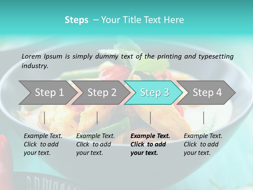 Colorful Pepper Stew PowerPoint Template