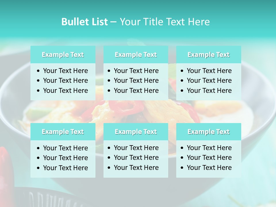 Colorful Pepper Stew PowerPoint Template