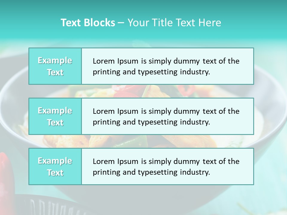 Colorful Pepper Stew PowerPoint Template