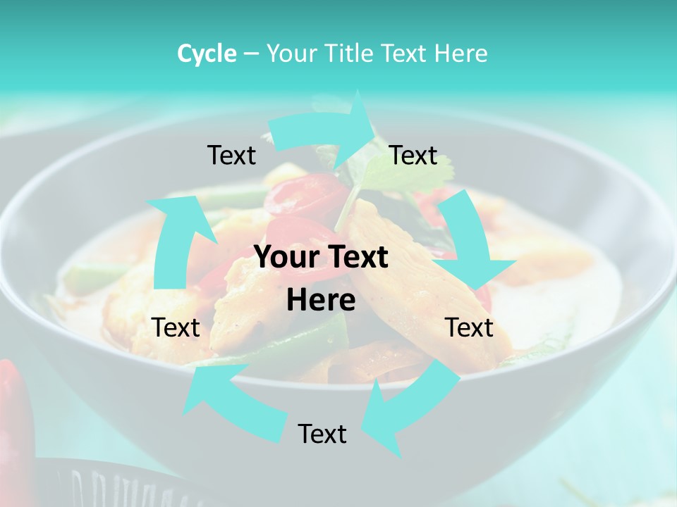 Colorful Pepper Stew PowerPoint Template