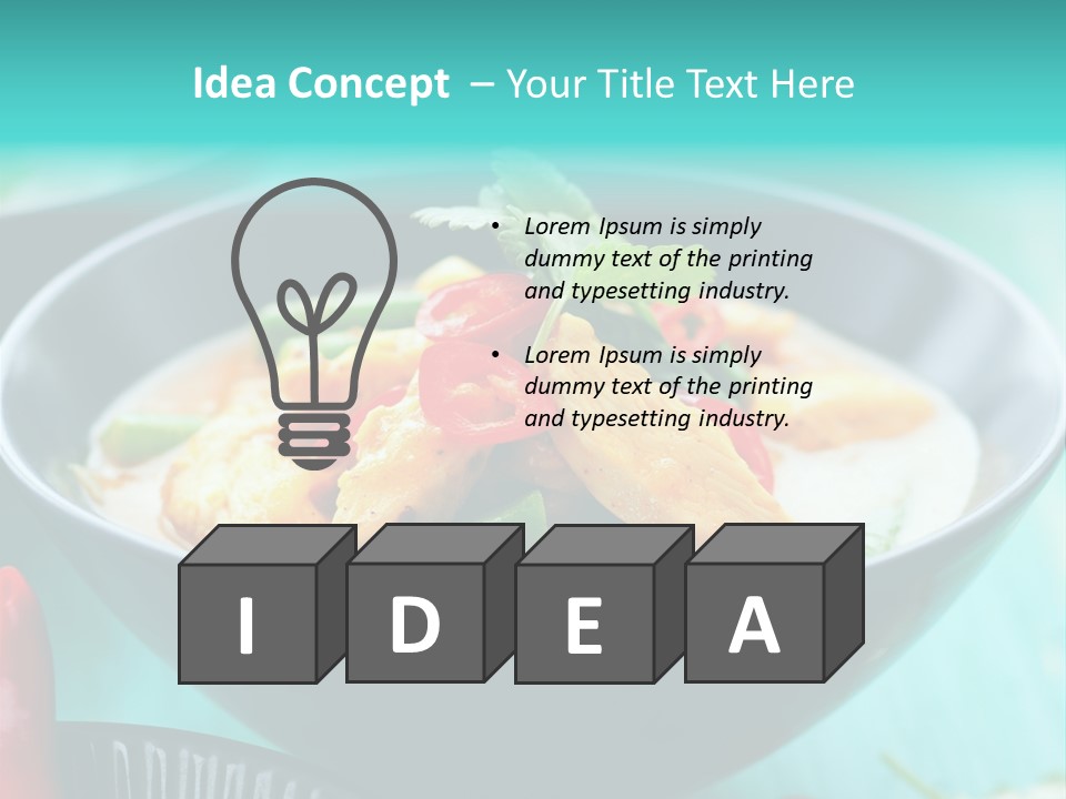 Colorful Pepper Stew PowerPoint Template