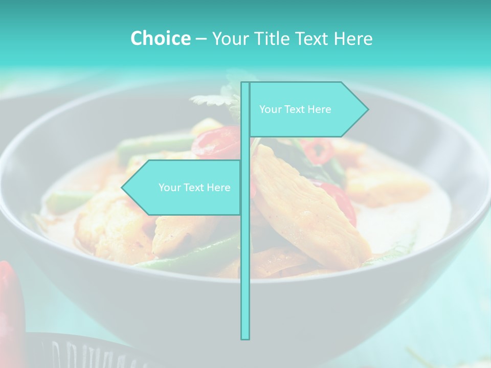 Colorful Pepper Stew PowerPoint Template