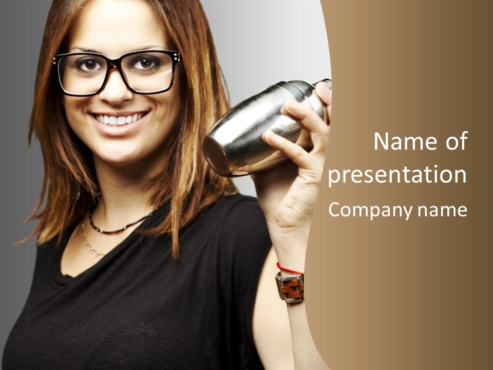 Woman Modern Gorgeous PowerPoint Template