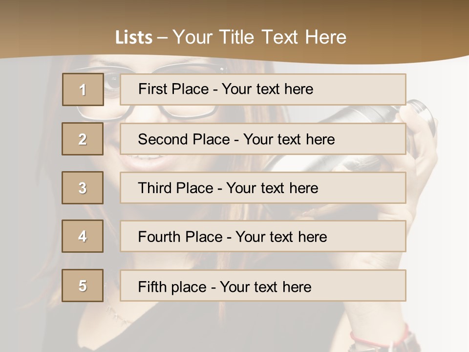 Woman Modern Gorgeous PowerPoint Template