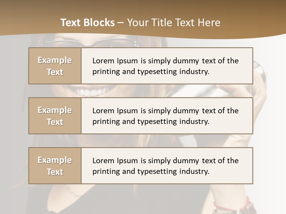 Woman Modern Gorgeous PowerPoint Template