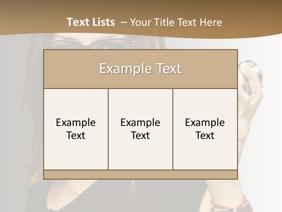 Woman Modern Gorgeous PowerPoint Template