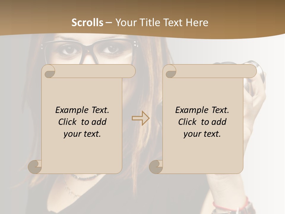 Woman Modern Gorgeous PowerPoint Template