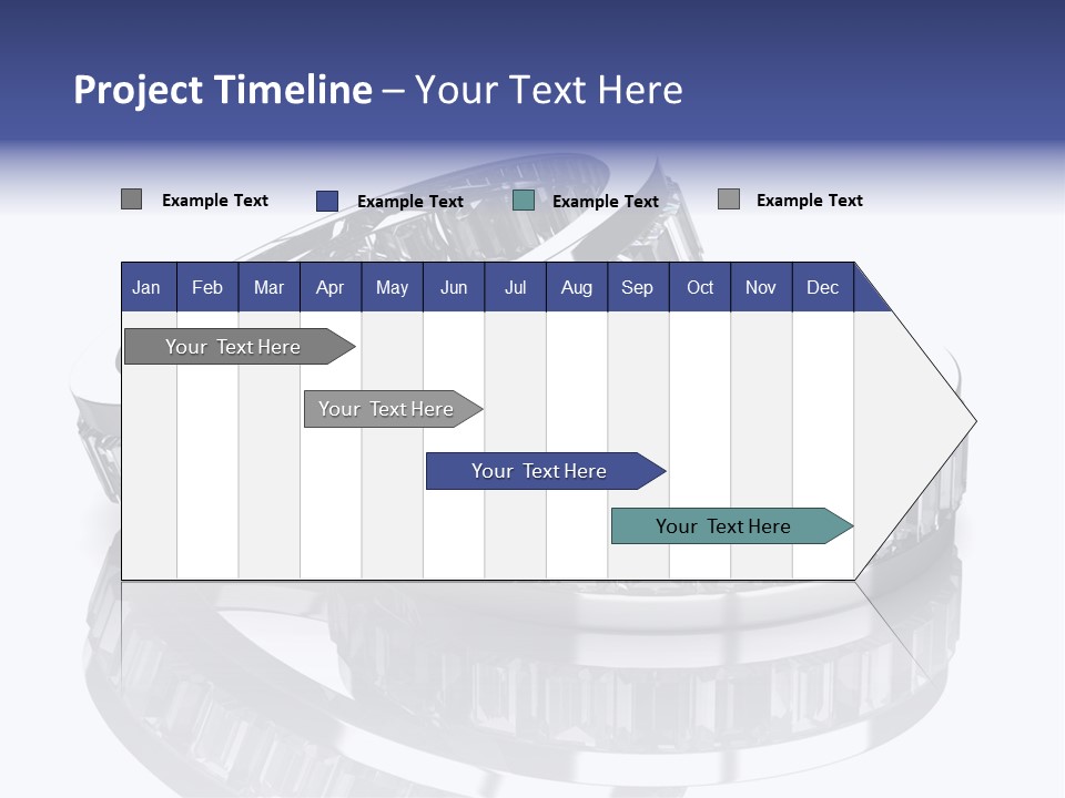 Two Wedding Rings With Diamonds On A Reflective Surface PowerPoint Template