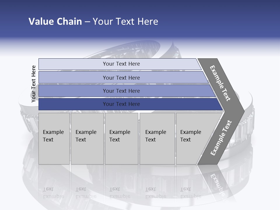 Two Wedding Rings With Diamonds On A Reflective Surface PowerPoint Template