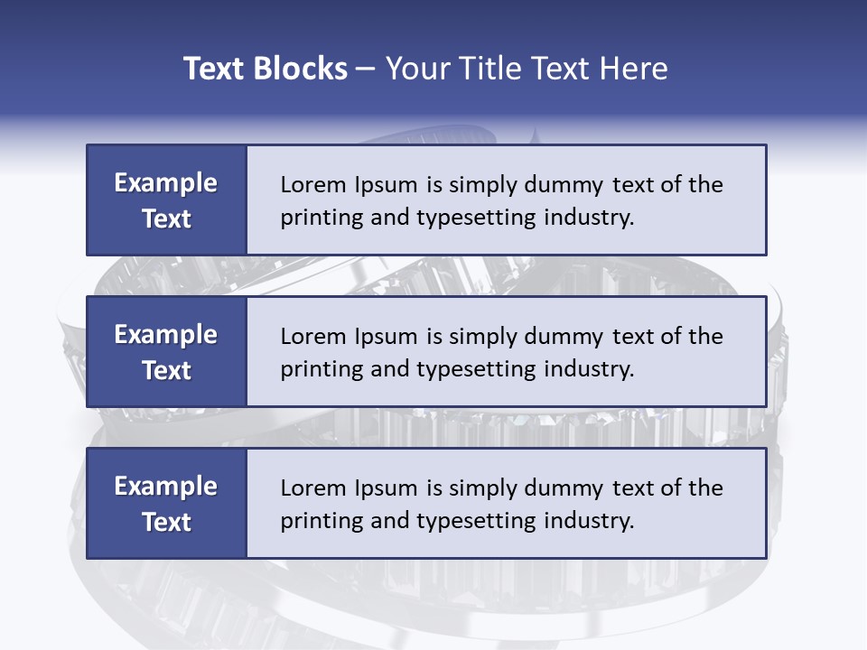 Two Wedding Rings With Diamonds On A Reflective Surface PowerPoint Template