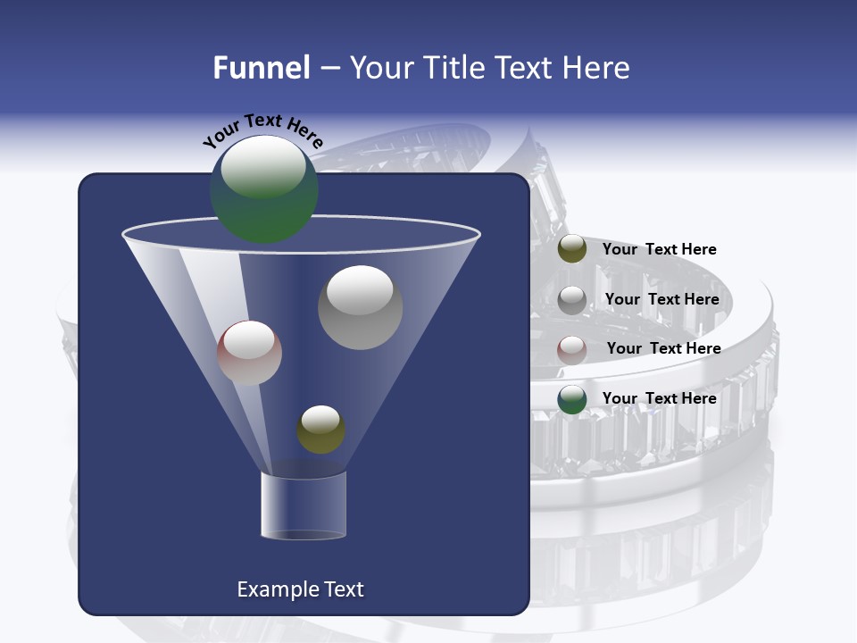 Two Wedding Rings With Diamonds On A Reflective Surface PowerPoint Template