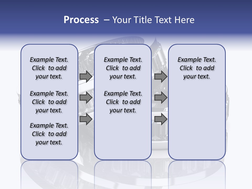 Two Wedding Rings With Diamonds On A Reflective Surface PowerPoint Template