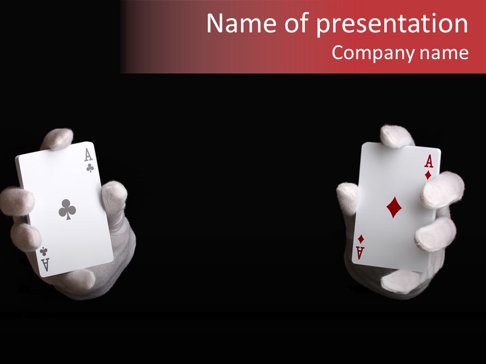 Black Flush Entertainment PowerPoint Template