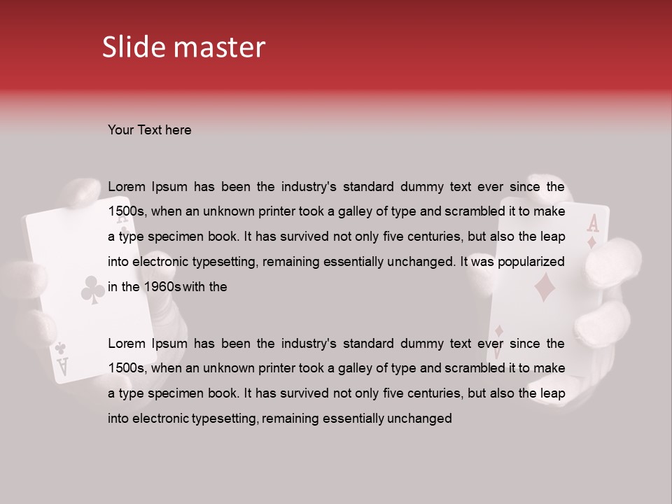 Black Flush Entertainment PowerPoint Template