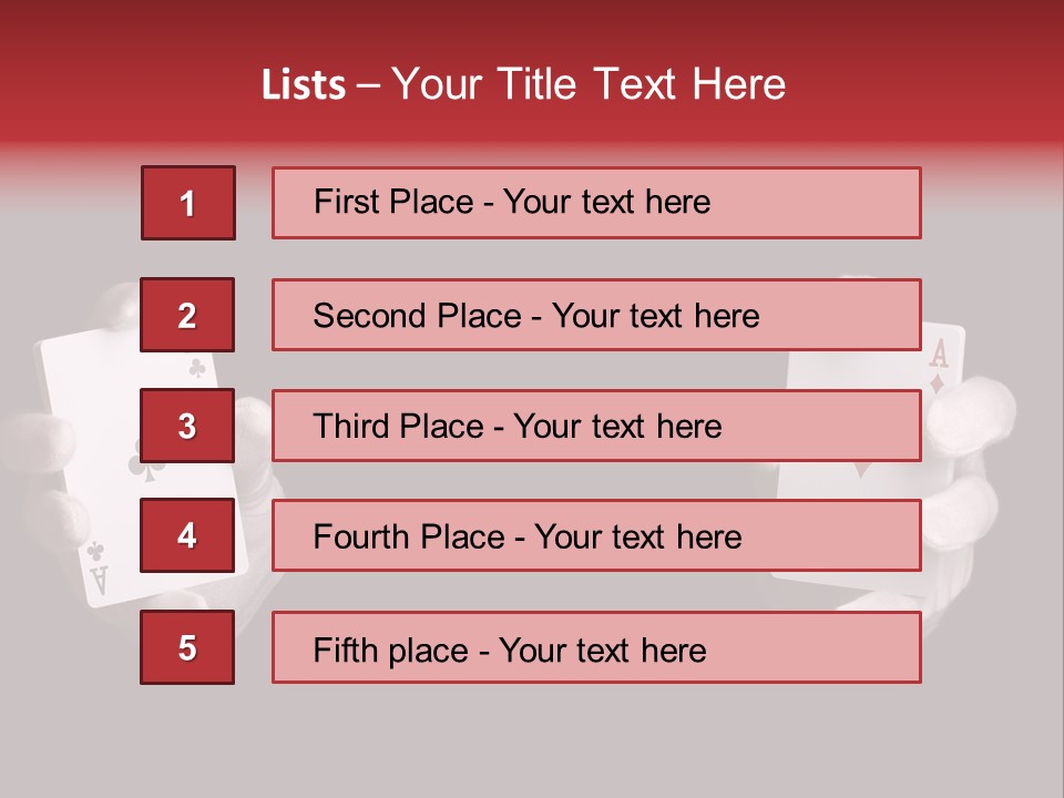 Black Flush Entertainment PowerPoint Template