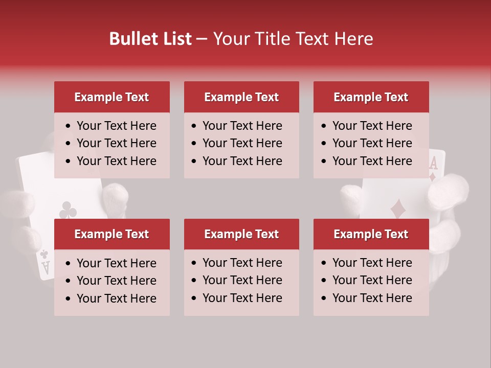 Black Flush Entertainment PowerPoint Template