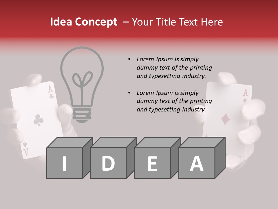 Black Flush Entertainment PowerPoint Template